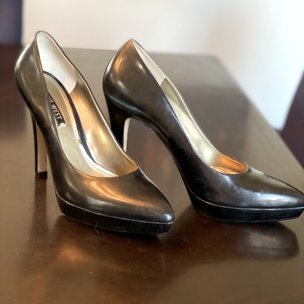 Nine west black high heels